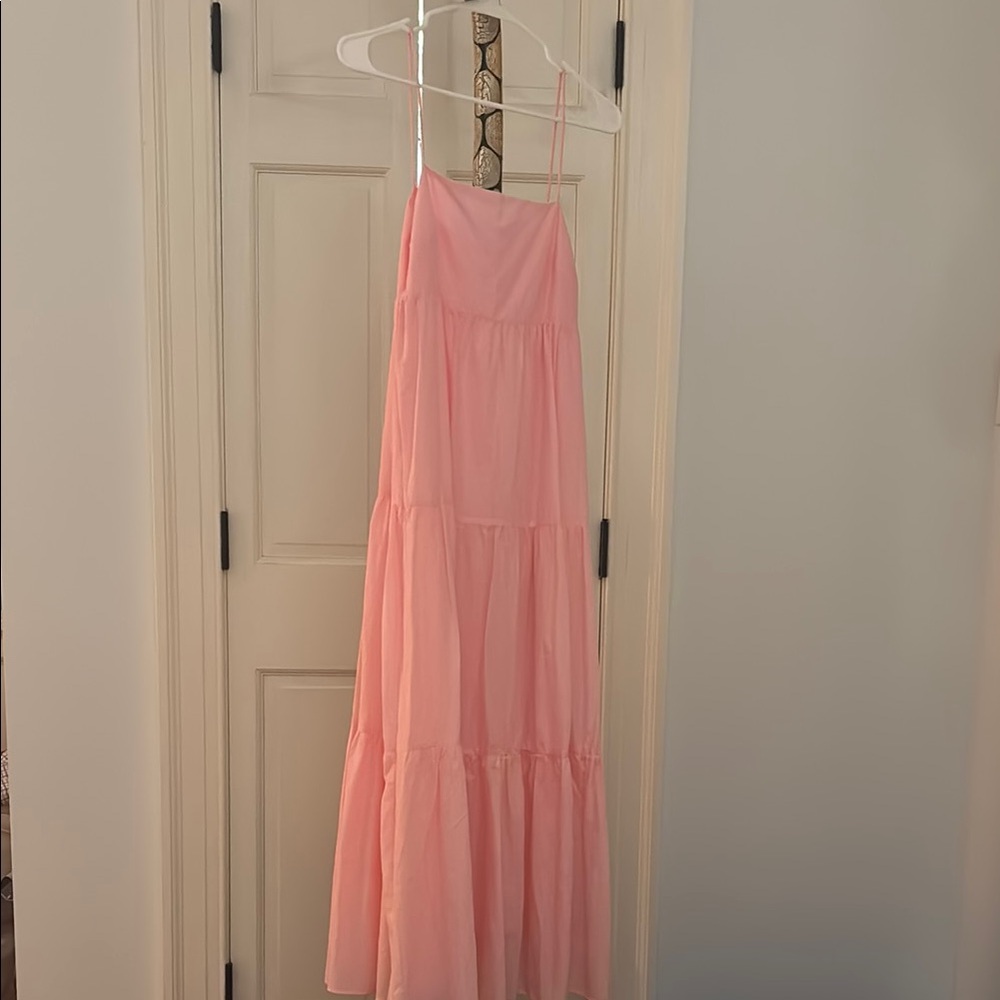 Pink Tiered Zara Maxi Dress